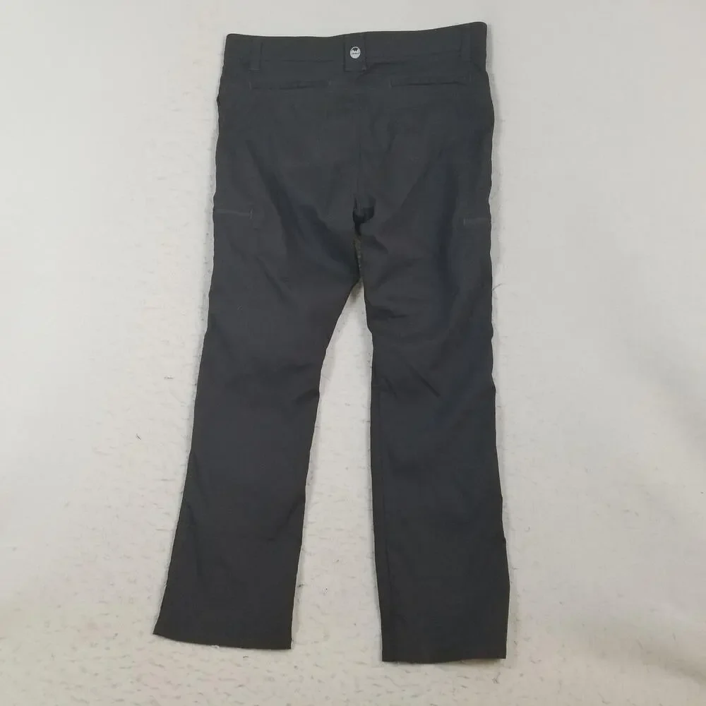 Wrangler Pants Mens 38x30 Black Nylon Spandex Hiking Cargo Zip‎ Pocket Outdoor